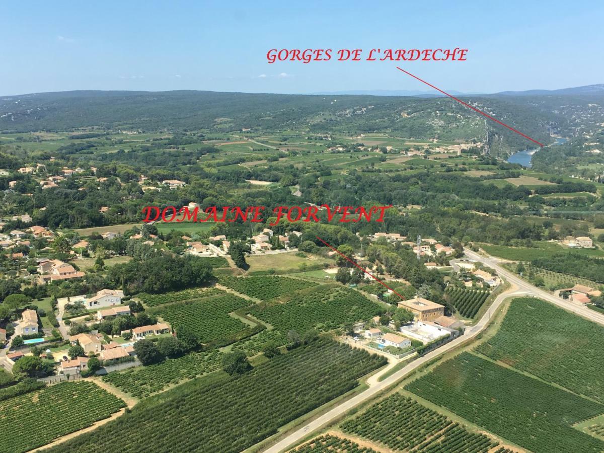 Bed and Breakfast Domaine Forvent Saint-Julien-de-Peyrolas Exterior foto